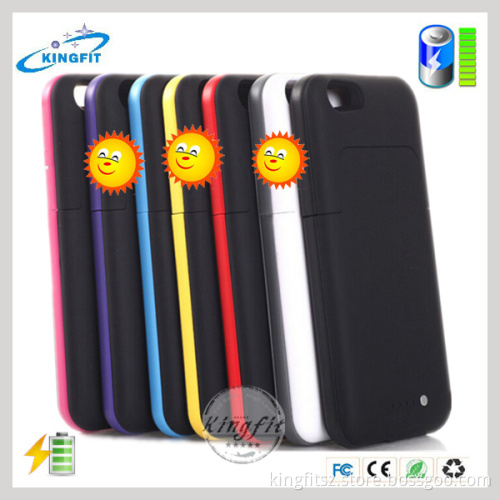 Multi Color Portable 3800mAh Backup Battery Cases for iPhone6